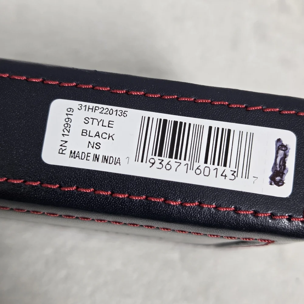 Tommy Hilfiger Black‎ Leather RFID Wallet NEW